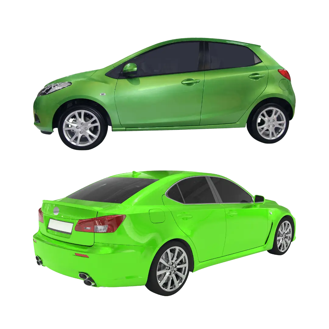 green car
